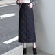 thumbnail image 4 of Faldas informales plumón para mujer, cinturo elástica, talla grande para mujer, moda de cinturo de invierno con fald SG Baoblaze Falda larga de mujer, 4 of 8