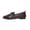 Brown, variant on Womens Loafers Fringe Tassel Bow Slip On Round Toe Comfortable Lightweight Casual Walking Work Flats Brown Size 9