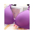 thumbnail image 3 of Lady‘s Wireless Bras Front Closure Seamless Racer Push Up Underwear, 3 of 8