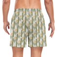 thumbnail image 2 of FORMRS Mens Swim Trunks Mesh Liner Quick Dry Casual Beach Board Shorts with Pockets, Sizes S-2XL, Olive Green Flowers, 2 of 9