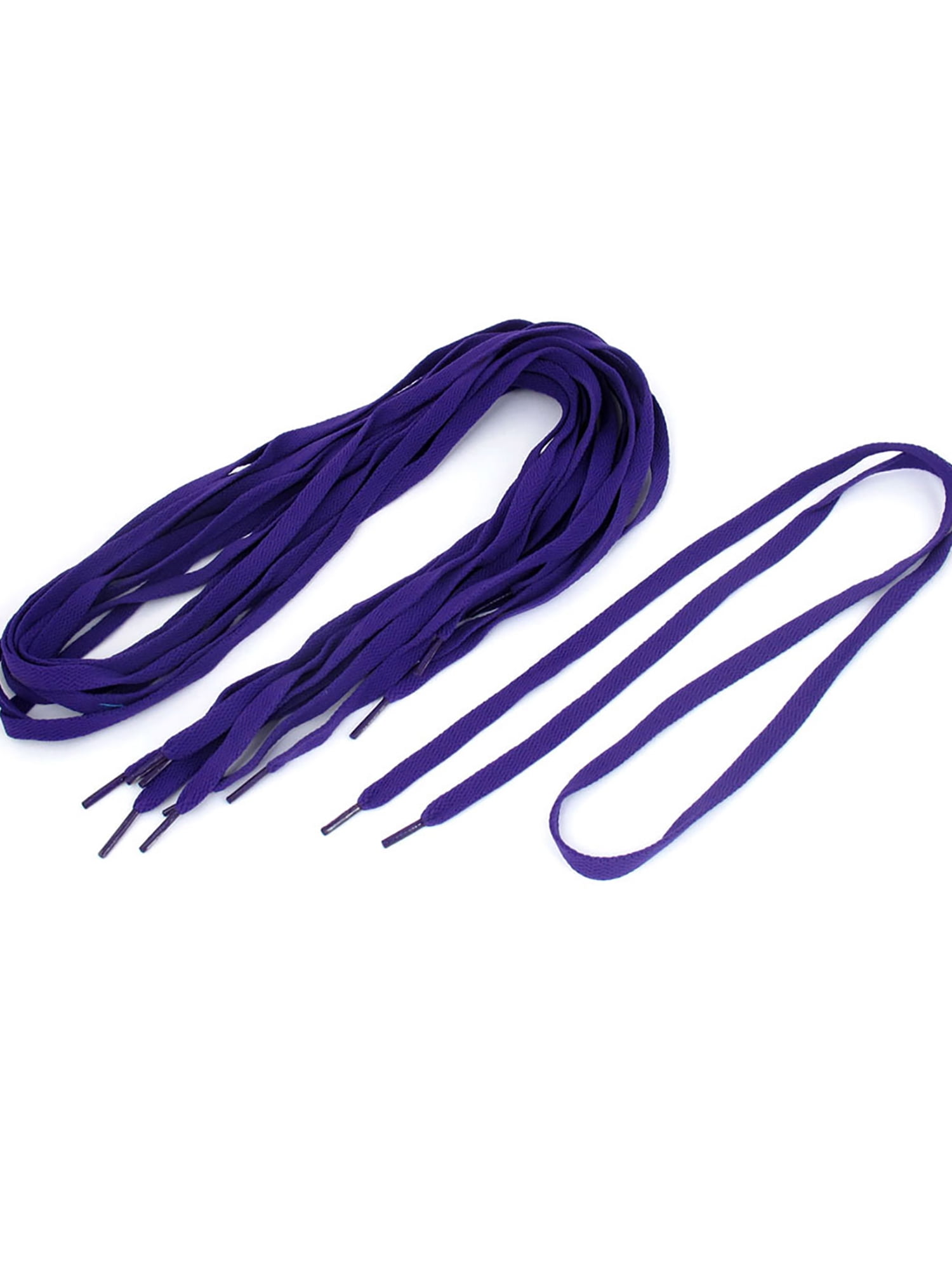 Allegra K Sports Shoes Plastic Tip Nylon Flat Cord Shoe Laces Shoelaces