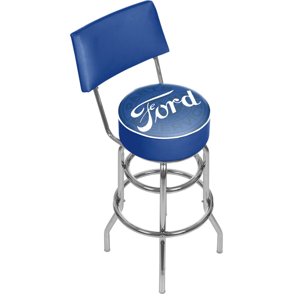 Ford Swivel Bar Stool with Back, Ford Genuine Parts