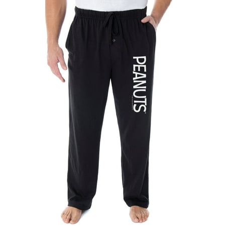 

Peanuts Mens Classic Movie Comic Logo Sleep Pajama Pants Loungewear