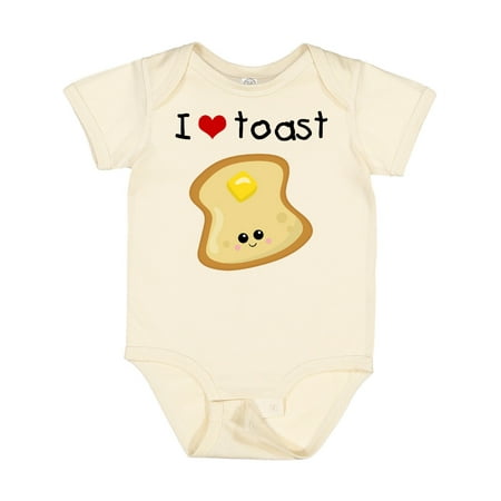 

Inktastic I Love Toast Gift Baby Boy or Baby Girl Bodysuit
