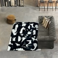 thumbnail image 3 of Graffiti Tangle I Washable Abstract Art Area Rug size 5'x8', Power-loomed, Heavenly Softness with Non-Slipping Backing, 3 of 7