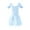 Blue, variant on Stelle Ballet Leotard Ruffle Sleeve with Chiffon Skirt Ballerina Dance Dress for Girls,Black,7-8 Years