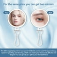 thumbnail image 2 of B Beauty Planet Magnifying Mirror, 30X Hand Mirror With Handle For Travel Magnifying Mirror, Handheld Magnifying Mirror With Double Side 30X1X Magnification, 30X Handheld Mirror For Eyes Makeup 5 In, 2 of 8