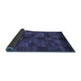 thumbnail image 2 of Ahgly Company Indoor Square Checkered Blue Modern Area Rugs, 5' Square, 2 of 4