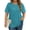 1 Lake Blue, variant on Women Plus Size Tops Pleated Crewneck Long Sleeve Shirts Dressy Casual Blouses Fall Tunic Tops