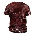 thumbnail image 5 of TSADFHJI Débardeurs d'Entraînement pour Hommes Printemps et Été Mode Décontractée T-Shirt Imprimé 3D Col Rond Manches Courtes P Rouge, 5 of 5