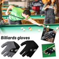 thumbnail image 3 of Wmool Open Finger Billiard Gloves Left Hand Breathable Snooker Pool Gloves Adjustable－, 3 of 8