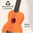 thumbnail image 3 of Ukulele Kala Waterman Soprano Recycled Sunset Orange, 3 of 6