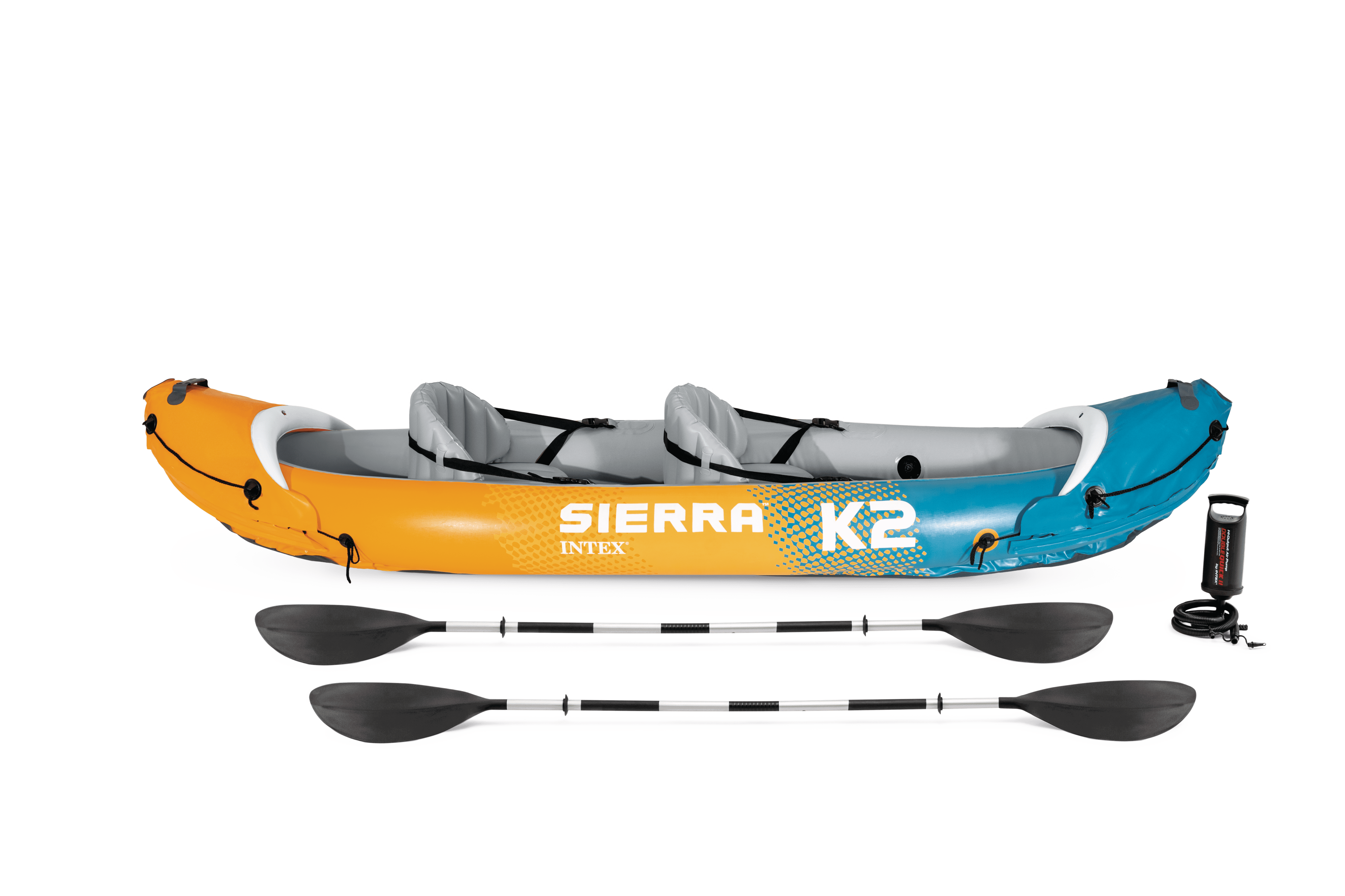 Intex Sierra K2 2-Person Inflatable Kayak with Accessory Kit, Oars and Hand Pump - Walmart Exclusive Colors