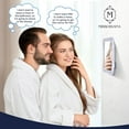 thumbnail image 2 of Mirrorvana Small Travel Shower Mirror - Fogless Shower Shaving Mirror with Triple Suction Cups, Anti-Fog & Shatterproof Stick On Shave Mirror for Bathroom and Travel - 5.3" x 5.3", 2 of 7