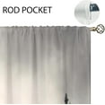 thumbnail image 5 of Grey Misty Forest Small Kitchen Curtains Nature Tree Mountain Woodland Window Treatment Winter Cafe Short Window Curtains for Bathroom Dining Laundry Room Tier Treatment Drapes 27.5x39 inch, 5 of 6