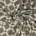 thumbnail image 3 of Shason Textile 60" x 2 yd 100% Polyester Fleece Geometric Sewing & Craft Fabric, Grey and White, 3 of 4