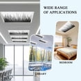 thumbnail image 6 of 3 Pack Grey Forest Fluorescent Light Covers for Ceiling Lights Nature Woodland Tree Misty Forest Silhouette Landscape Magnetic Ceiling Light Covers Overhead Light Filters for Office Classroom Home, 6 of 9