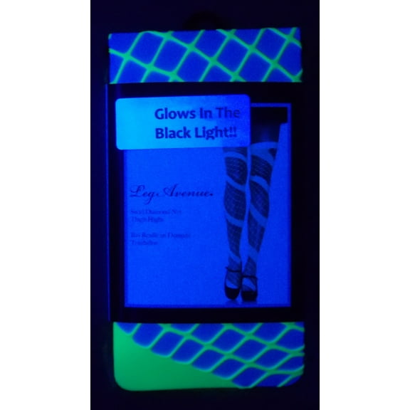 Neon Color Diamond Net Thigh High Adult Halloween Accessory
