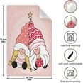 thumbnail image 5 of Valentine Gnome Couple Kitchen Dish Towels Set of 1 Absorbent Hand Towels, Lint-Free 18"x28" Pink Lover Heart Nose Dishcloths Fast Drying for Cooking Baking Home Clean, 5 of 7