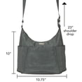 thumbnail image 3 of Baggallini Hobo Tote (Moss Stripe, One Size), 3 of 6