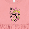 thumbnail image 4 of Inktastic This Princess is Two Second Birthday Girls Baby Dress, 4 of 5