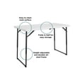COSCO 4 ft. Centerfold Blow Mold Utility Table, Adjustable Height