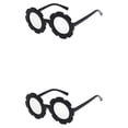 thumbnail image 4 of Gafas para niños Qarigey gafas de girasol Accesorios de ropa de moda Negro Blanco Plata 2Conjunto, 4 of 6