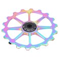thumbnail image 3 of Rear Guide Roller, Aluminum Alloy + Ceramic Bike Rear Derailleur Pulley Lightweight Easy To Install  For Bicycles Multicolor, 3 of 8