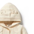 thumbnail image 3 of Wilson+Frenchy Knitted Cable Jacket - Ecru (12-18 Months), 3 of 4