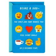 Hallmark Funny Father's Day Card With Magnets (Being a Dad Requires Every Emoji)