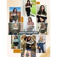 thumbnail image 5 of KISSMODA Color Block Hoodies Pullover Pocket Sweatshirts for Women Crewneck Casual Long Sleeve Shirts Tunic Tops, 5 of 6