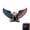 1pc, variant on 3D Metal Eagle Auto Badge, Patriotic Car Emblem,Stripes for Car Truck SUV Motorcycle -1 pack