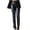 Black, variant on JeashCHAT Tights for Women Solid Elastic Waist Casual Trousers Sexy Leather Tight Leggings Pants