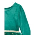 thumbnail image 6 of Dreaming of Lucy Toddler Girls Velvet Glitter Tutu Dress with Long Sleeves, Sizes 12M- 5T, 6 of 7