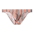 thumbnail image 1 of Men's Breathable Striped Underwear for Daily Wear - Soft Blend Trunks with Comfortable Brief Fit for Everyday Leisure and All-Season Use, 1 of 4