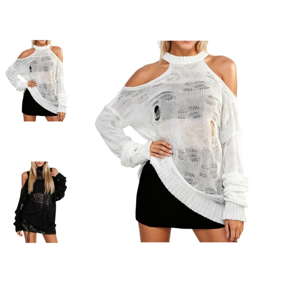 Womens Swimsuit Cover Up Hollow Out Knit Mesh Tops Summer Vacation Outfits 2XL