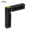 thumbnail image 3 of 4 Packs Positioning Squares Right Angle Clamps 6 x 6 inch (150x150mm) 90 Degree Corner Clamp, Black, 3 of 5