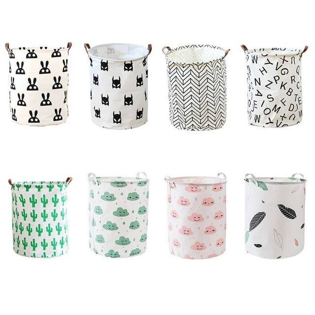 Portable Double Lavage Panier à Linge Réservoir Bac de Stockage Poignée Placard Boîte à Jouets Conteneur Organisateur de Cylindre