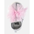 thumbnail image 4 of Wonder Nation Baby Girls Strap Bump Toe Tulle Bow Sneakers, 4 of 6