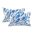 thumbnail image 2 of Blue Doddle Graffiti Satin Pillowcase Envelope Design Pillow Covers 1 Pack King Size 20" x 40", 2 of 9