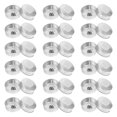 thumbnail image 1 of 100Sets Aluminum Tea Lights Cups Candle Cup Case Empty Case Candle Wax Containers with Candle Wicks, 1 of 5