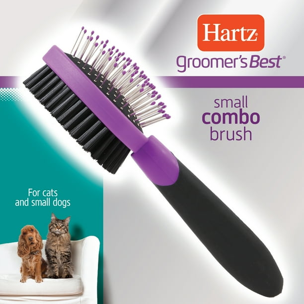 Hartz Groomer's Best Combo Grooming Brush for Cats & Small Dogs