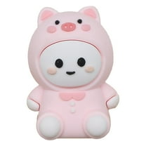 Pencil Sharpeners,1Pcs Pack 1.1x1.57"Pencil Sharpeners Manual,Cute Animal Single Holes Compact Colored Handheld Pencil Sharpener,Plastic Pencil Sharpener for Home Office,Pink Pig