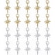 thumbnail image 1 of 20 dijes de estrella del norte en 2 colores, colgantes de estrella dorada de platino, dijes de latón con anillos de salto, colgantes celestiales, 1 of 5