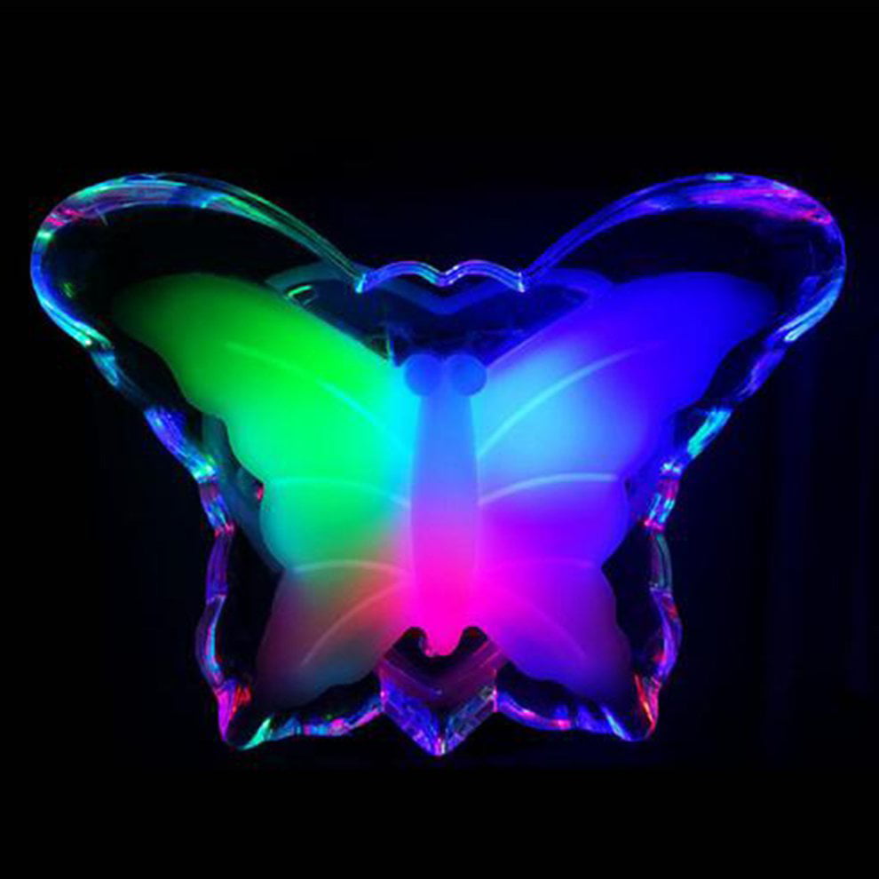 Romantic Colorful Changing Butterfly LED Night Light Lamp Home Decor Nightlights 
