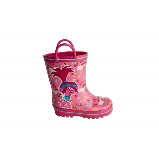 Dreamworks Trolls Poppy Handle Rain Boot (Toddler Girls)