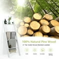 thumbnail image 7 of GVN 4-Tier Wall Leaning Ladder Shelf Stand-White, Towel Bar for Small Bathroom, Towel Holder for Bathroom, 7 of 7