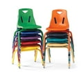 thumbnail image 2 of Berries Stacking Chairs with Powder-Coated Legs Navy/8" Seat Height, 2 of 2