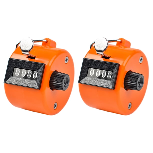 Eigraketly 2 pack/lote Tally con materiales manuales para un conteo claro y preciso Número de conteo Manual Medidores de medidas dimensionales Naranja