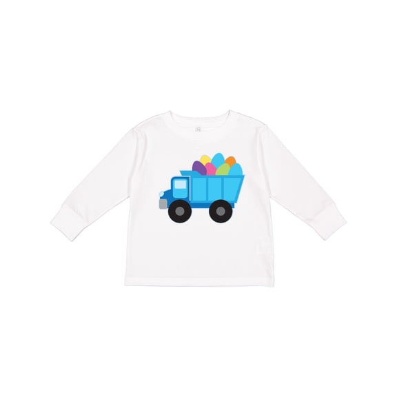 Inktastic Easter Egg Truck Boys Boys Long Sleeve Toddler T-Shirt